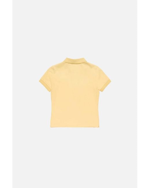Acne Yellow Sprayed Polo T-Shirt