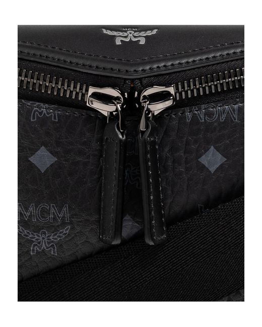 MCM Black Small Diamant 3D Crossbody Bag for men