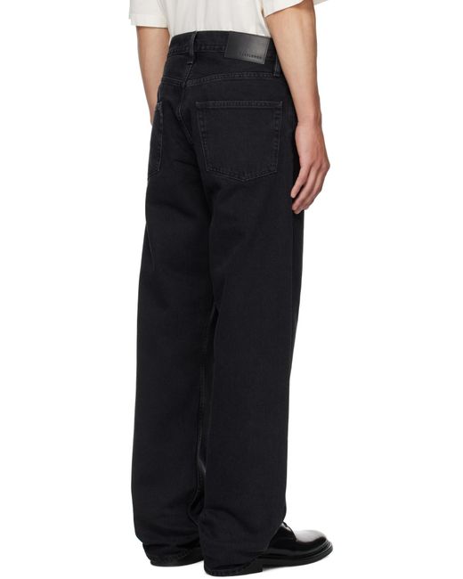 sunflower Blue Logo Patch Wide-Leg Jeans for men