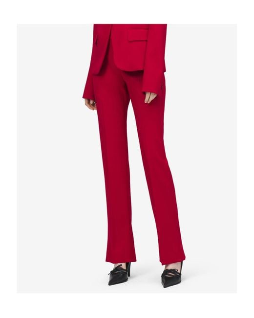 Alexander McQueen Grain De Poudre Tailored Trousers