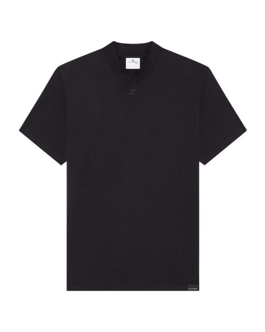 Courreges Black T-Shirts for men