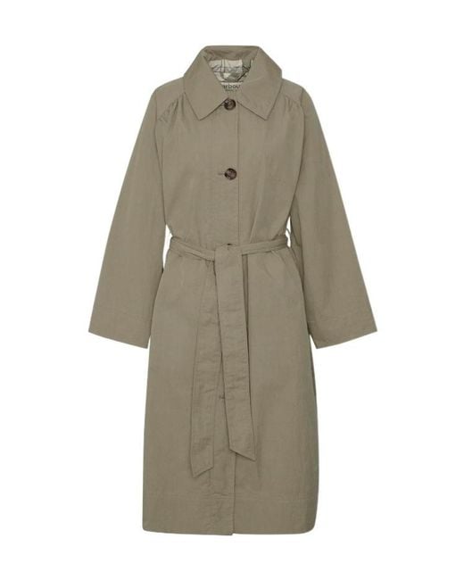 Barbour Natural Garbo Showerproof Trench Coat