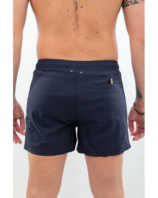 K-Way Blue Logo Swim Trunks for men