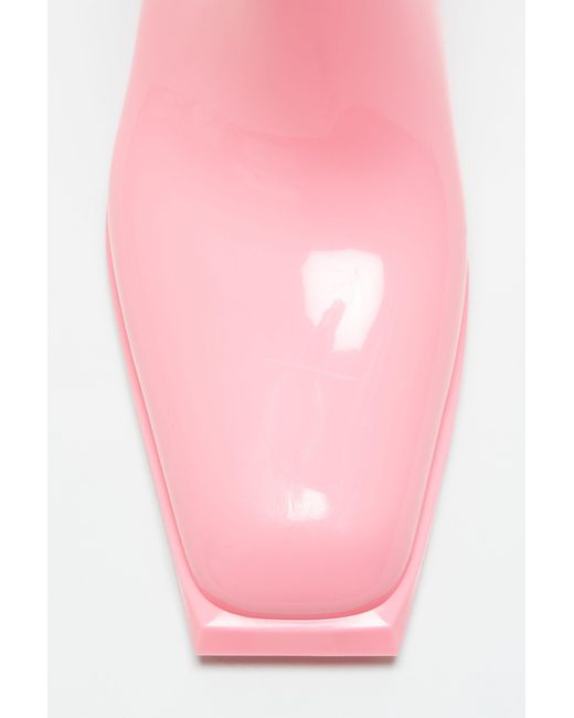 Acne Pink Rubber Short Boots