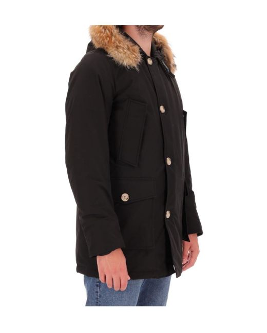 Woolrich Black Long-Sleeved Down Jacket for men