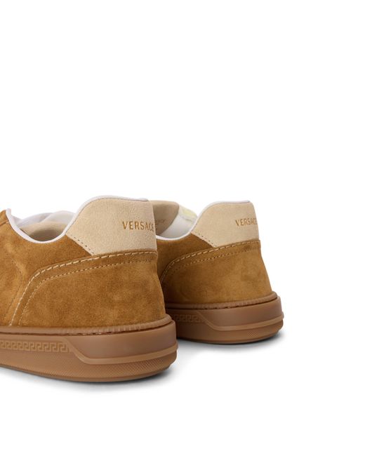Versace Brown Simple Low-Top Shoes