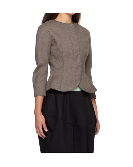 Jacquemus Gray Ruffled Jacket