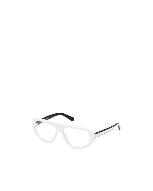Moncler Natural Eyewear Geometric Frame Glasses for men