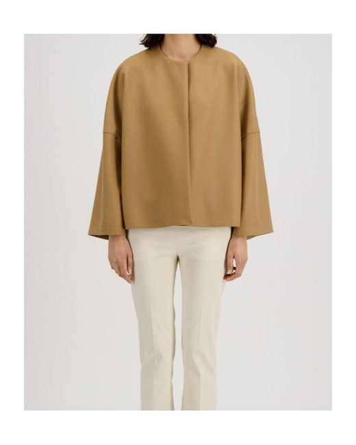 Harris Wharf London Natural Collarless Cape