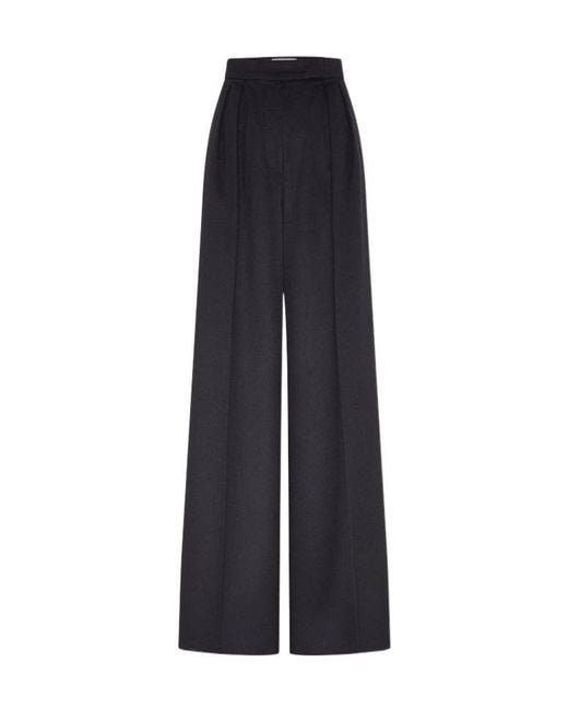 Max Mara Blue Wide-Leg Casual Pants