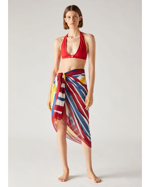 Loro Piana Red Triangle Bikini