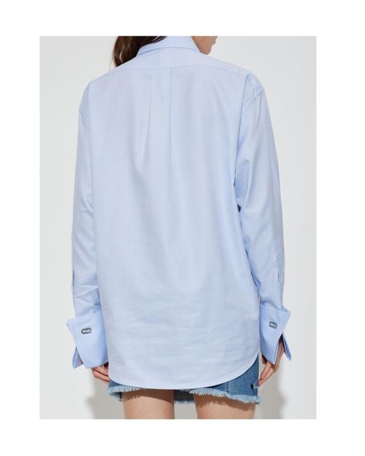 Marc Jacobs Blue Long-Sleeved Shirt