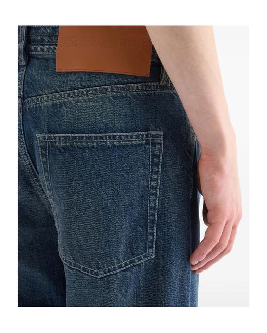 Jil Sander Blue Belt Loop Jeans for men