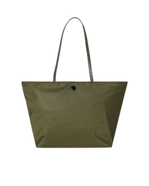 Tory Burch Green Double-Handle Tote Bag