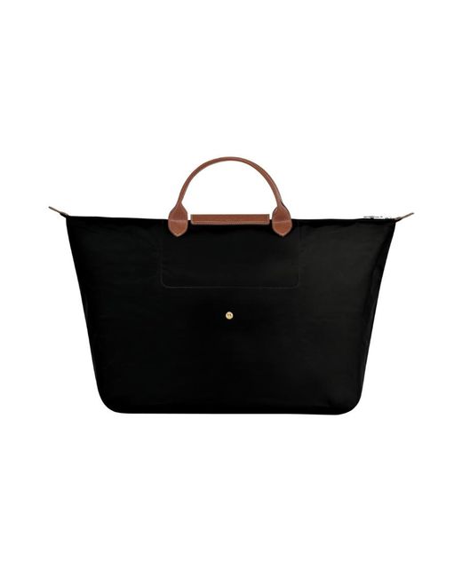 Longchamp Black Large Boxford Top Handle Bag