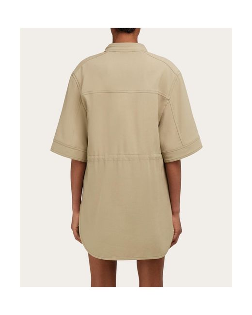 Ferragamo Gray Saharan Jacket