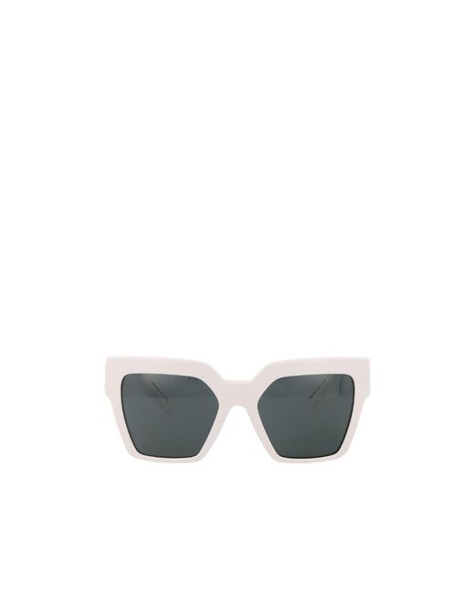 Versace Gray Square-Frame Sunglasses