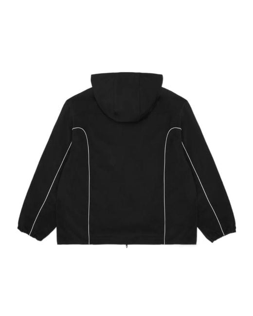 DIESEL Black Zipped Hooded Jacket for men