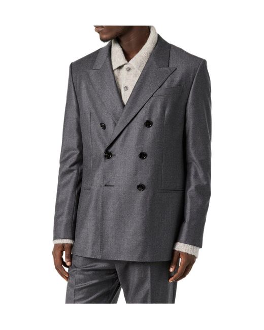 AMI Blue Button Blazer for men