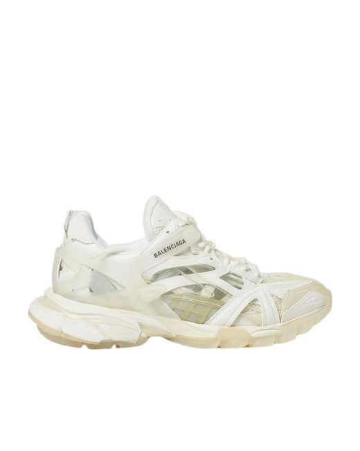 Balenciaga White Track 2.0 Lace-Up Sneakers