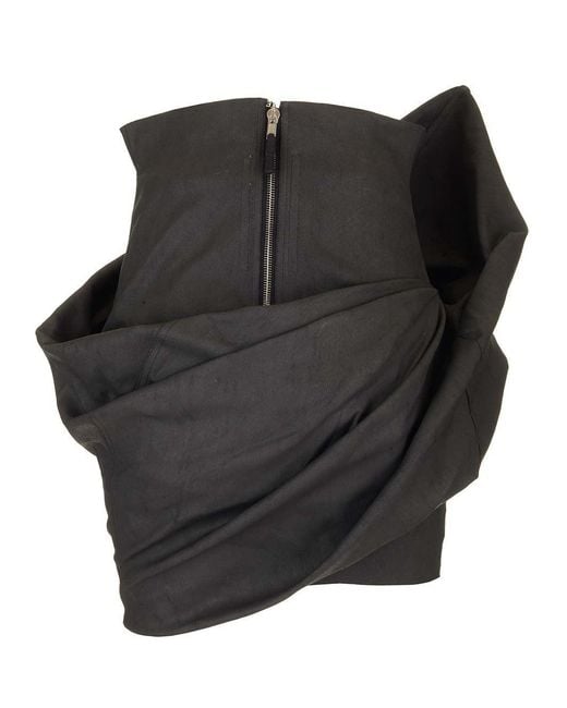 Rick Owens Black Sleeveless Tops