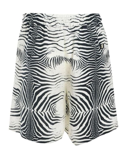 Roberto Cavalli Multicolor Printed Bermuda Shorts for men