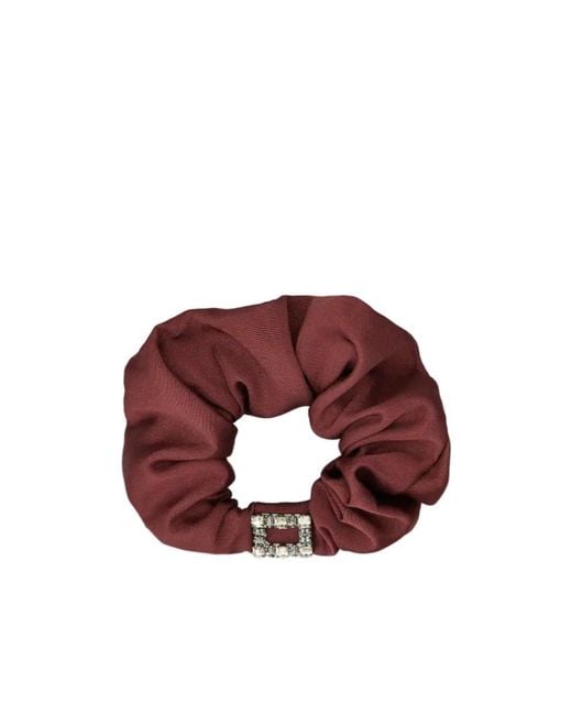Roger Vivier Red Très Vivier Scrunchie