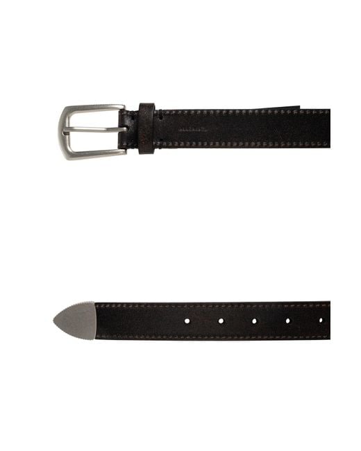 AllSaints White Logo Belt