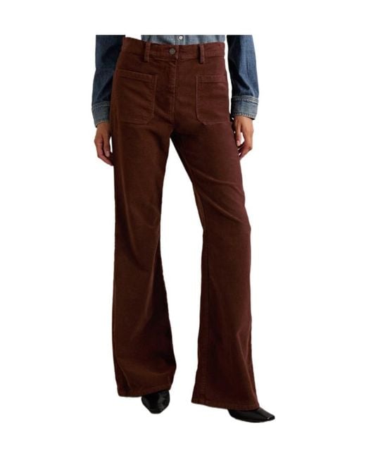Nili Lotan Purple Florence Flared Pants