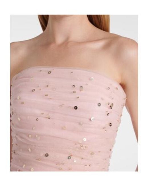 Jenny Packham Pink Sequined Gown