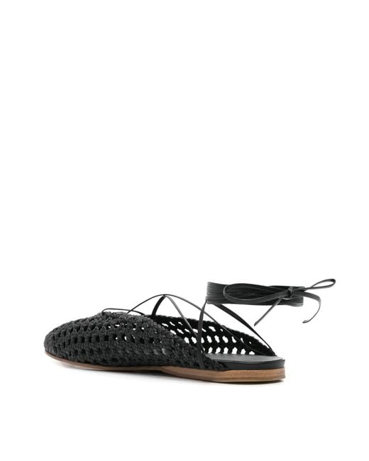 Forte_forte White Interwoven Sandals