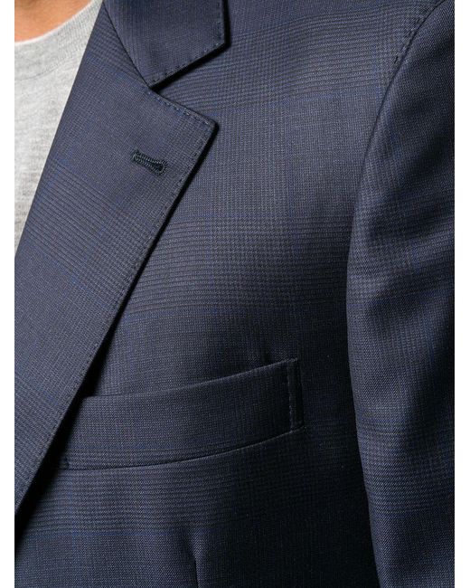 Brunello Cucinelli Blue Single-Breasted Virgin-Wool Blazer for men