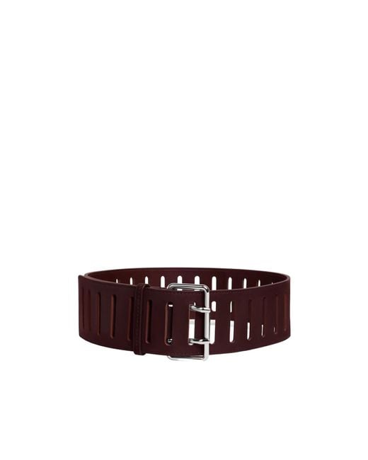 Alaïa Brown Rectangular Large Belt