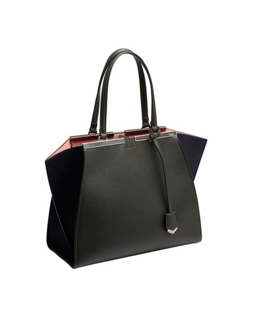 Fendi Black Logo Details Handbag