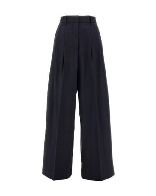 P.A.R.O.S.H. Blue P.A.R.O..H. Pleat Tailored Trousers