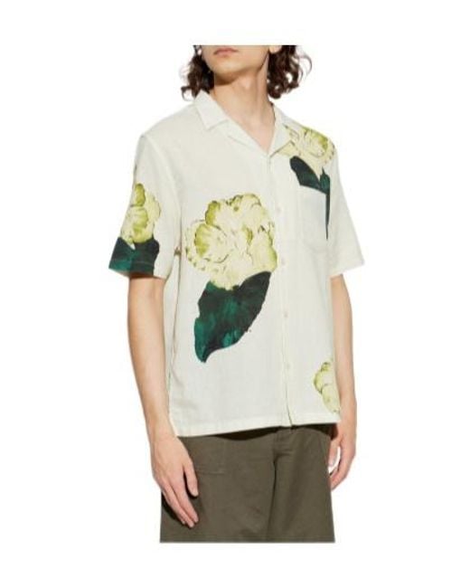 AllSaints White Nouvelle Floral Short-Sleeve Shirt