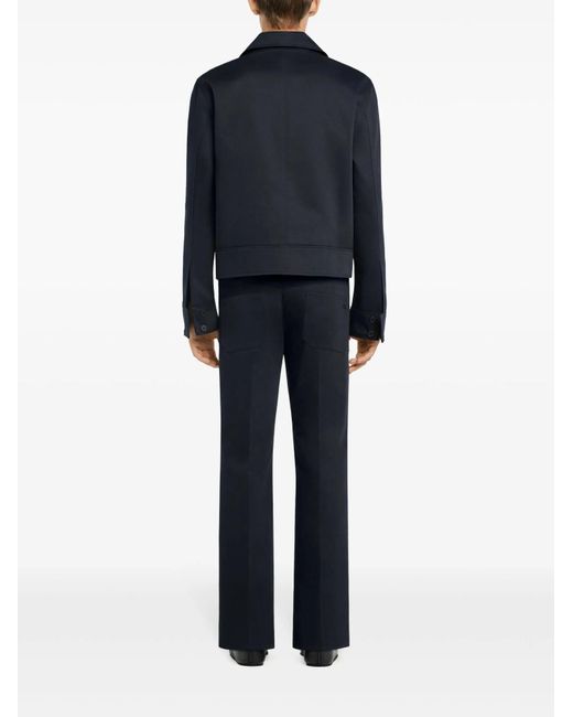 Courreges Blue Zip-Up Jacket for men