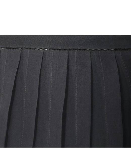 Brunello Cucinelli Gray Midi Skirt