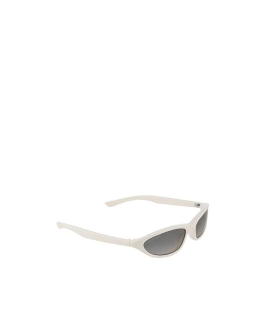 Balenciaga White Eyewear Cat-Eye Frame Sunglasses