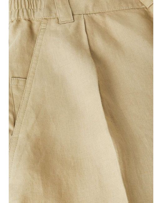 Loro Piana Natural Wide-Leg Shorts for men
