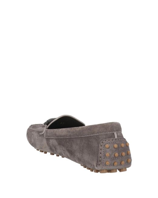 Brunello Cucinelli Gray Fashionable And Simple Loafers