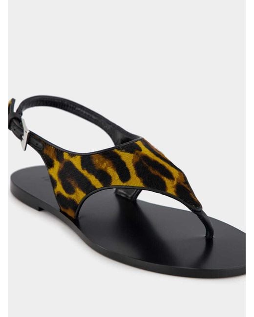 Paris Texas Multicolor Leopard-Print Flat Sandals
