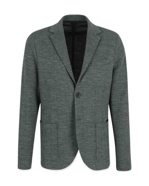 Harris Wharf London Green Long-Sleeved Suit Jacket for men