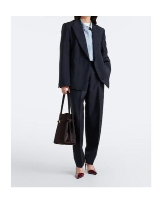 Rohe Blue Daria Wool And Cashmere Pants