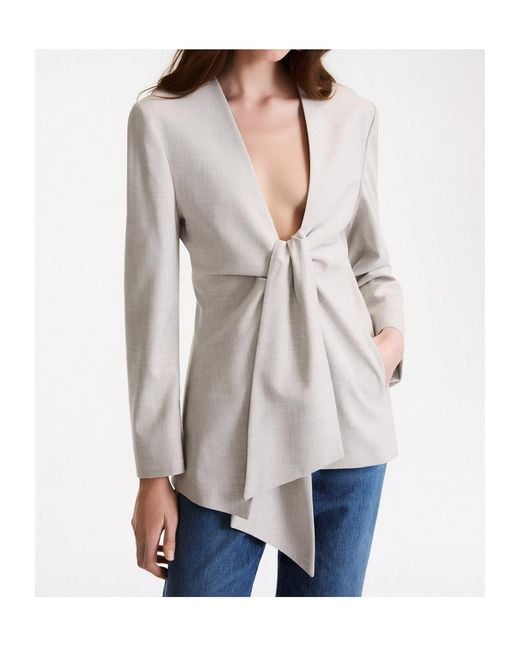 Marella White Long-Sleeve Jacket