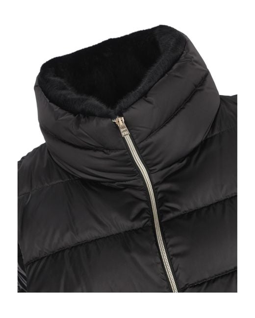 Herno Black Quilted High-Neck Gilet