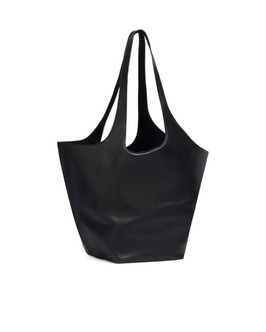 The Attico Black Top-Handle Shoulder Bag