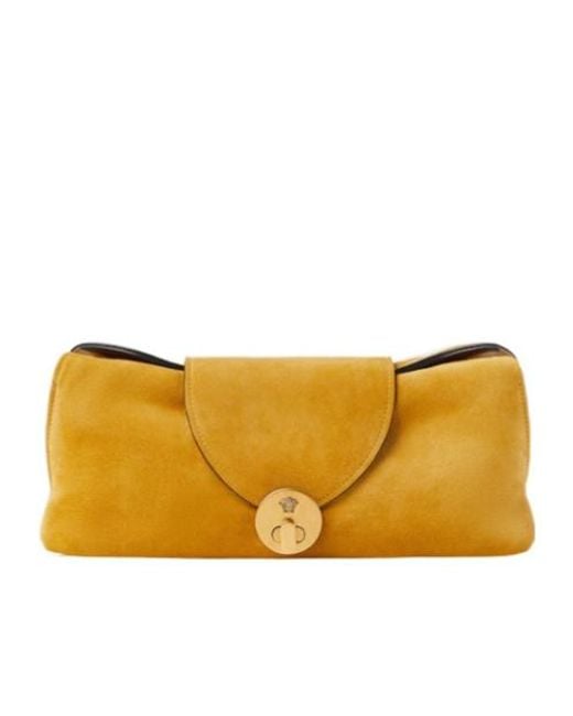 Versace Yellow Vivian Chain Clutch Bag