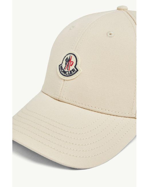 Moncler White Logo Hat
