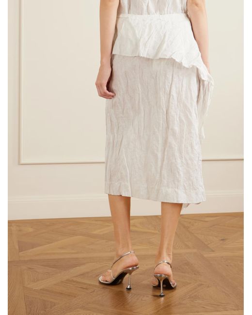 Proenza Schouler White Hansly Pleated Midi Skirt